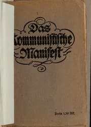 Cover book for Manifest der Kommunistischen Partei
