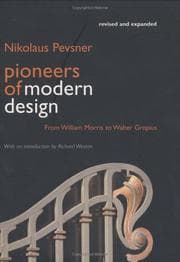 Cover book for Pioneers of modern design from William Morris to Walter Gropius