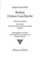 Cover book for Les homosexuels de Berlin