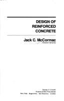 Cover book for Design of reinforced concrete