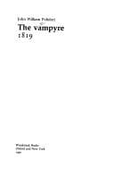 Cover book for The Vampyre