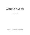 Cover book for Arnulf Rainer