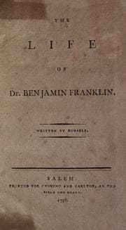 Cover book for The Autobiography of Benjamin Franklin
