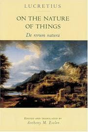 Cover book for De rerum natura