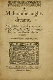 Cover book for A Midsummer Night's Dream