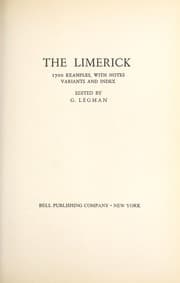 Cover book for The limerick; 1700 examples