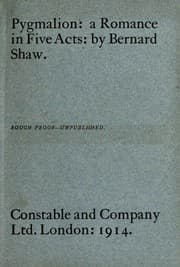 Cover book for Pygmalion