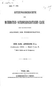 Cover book for Sitzungsberichte der Philosophisch-historischen Classe