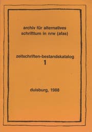 Cover book for Zeitschriften-Bestandskatalog 1
